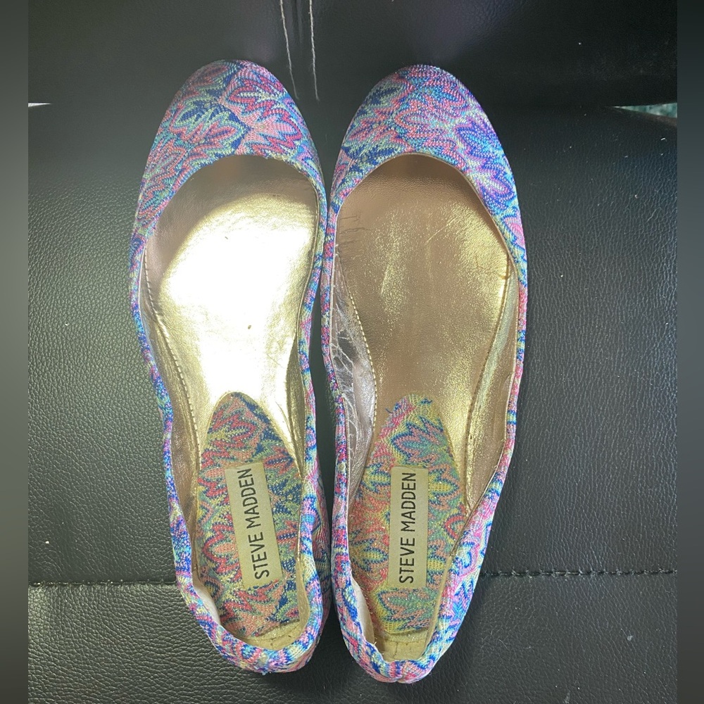 Steve Madden Women's Multicolor Flats Size 7.5M - Picture 10 of 13
